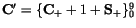 ${\tt\bf C}'=\{{\tt\bf C}_+ + 1 + {\tt\bf S}_+\}_0^9$