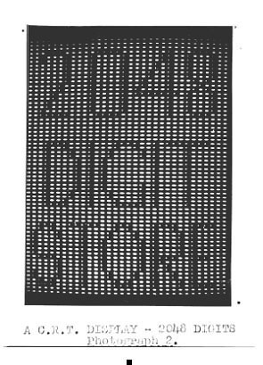 A C.R.T display- 2048 digits