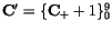 ${\tt\bf C}'=\{{\tt\bf C}_++1\}_0^9$