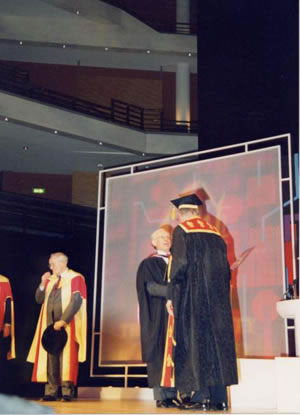 Chris Burton Receives his Degree
