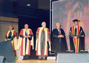 The Candidates Await their Degrees