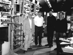 Some of the Rebuild Team by the partially built machine